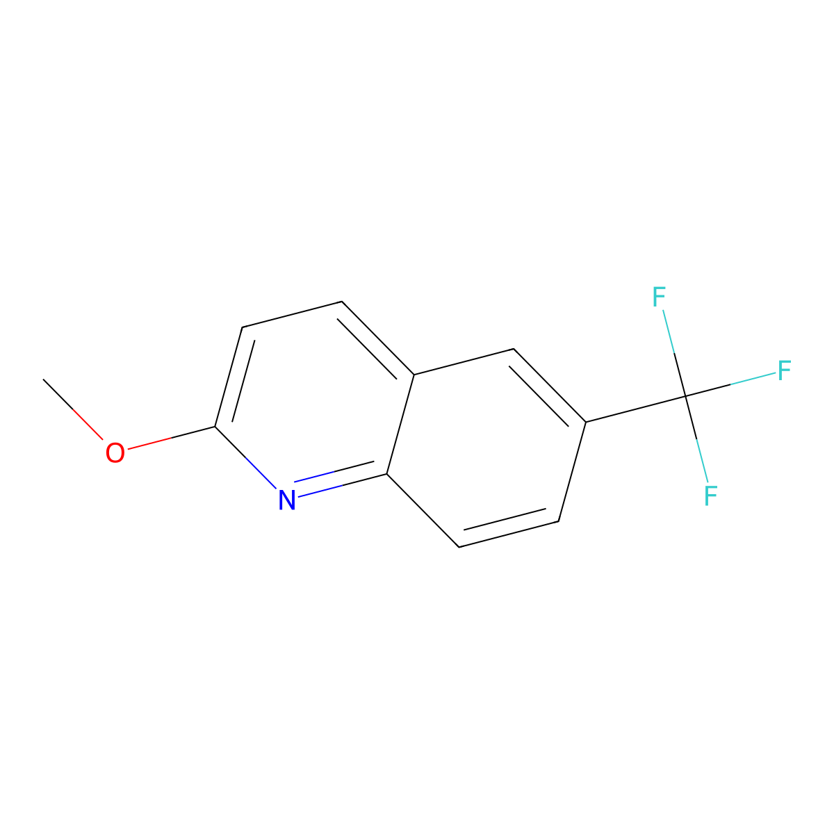 2-Methoxy-6-(trifluoromethyl)quinoline molecular structure, CAS 2141958-42-9