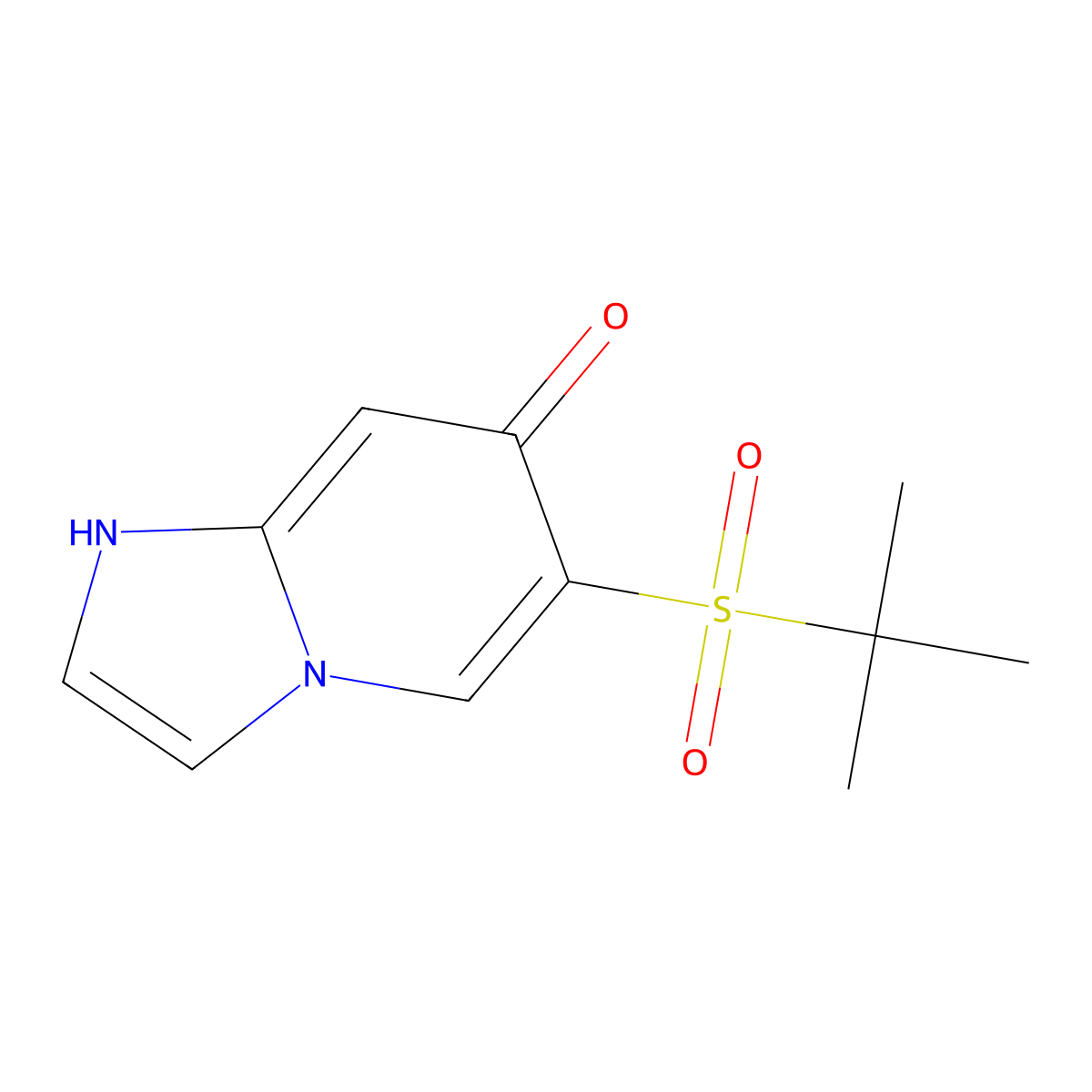 6-(Tert-butylsulfonyl)imidazo[1,2-a]pyridin-7-ol molecular structure, CAS 2141961-63-7