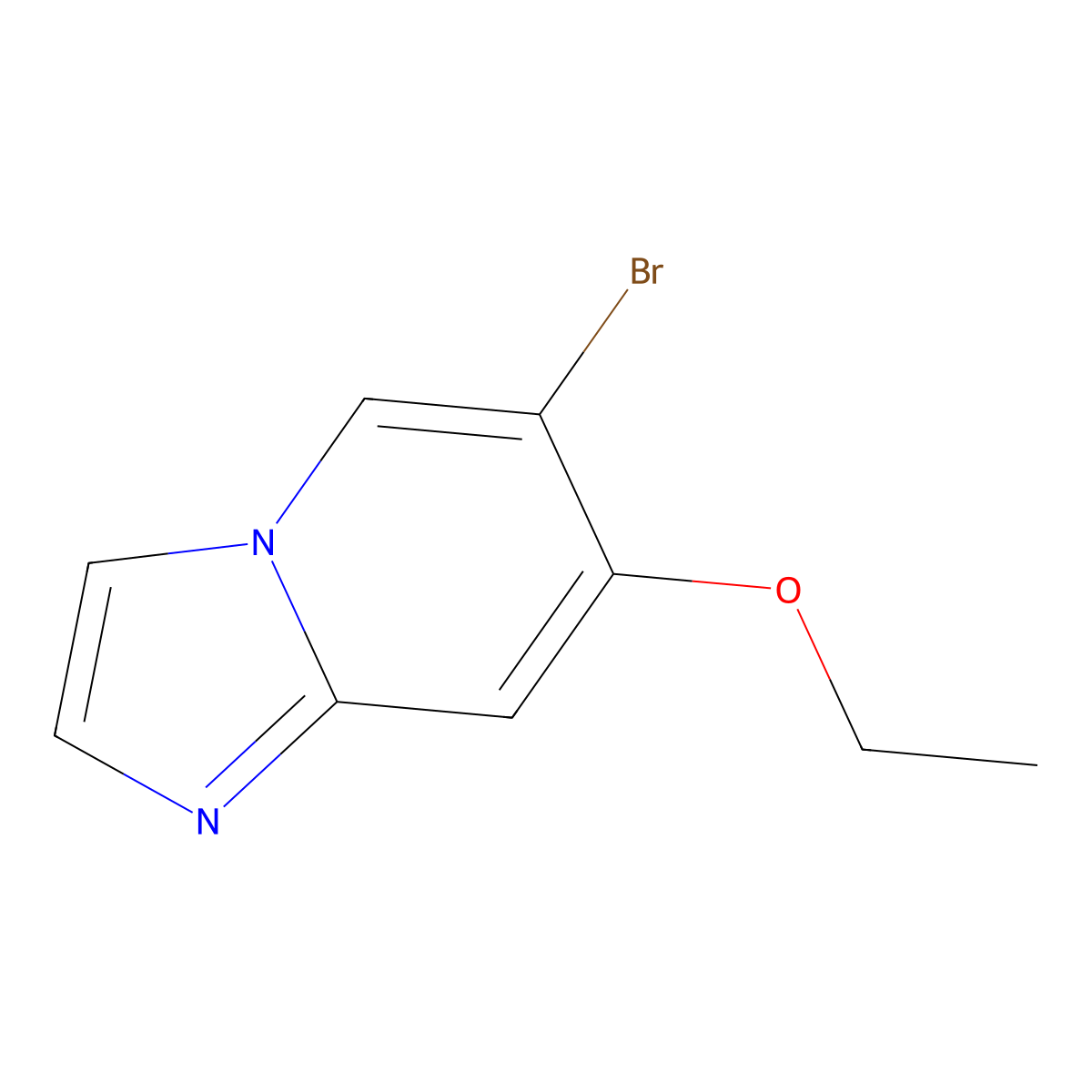 6-Bromo-7-ethoxyimidazo[1,2-a]pyridine molecular structure, CAS 2141967-16-8