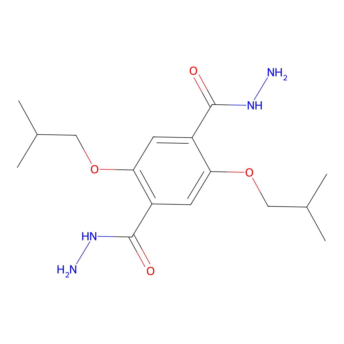 2,5-Diisobutoxyterephthalohydrazide molecular structure, CAS 2141975-31-5