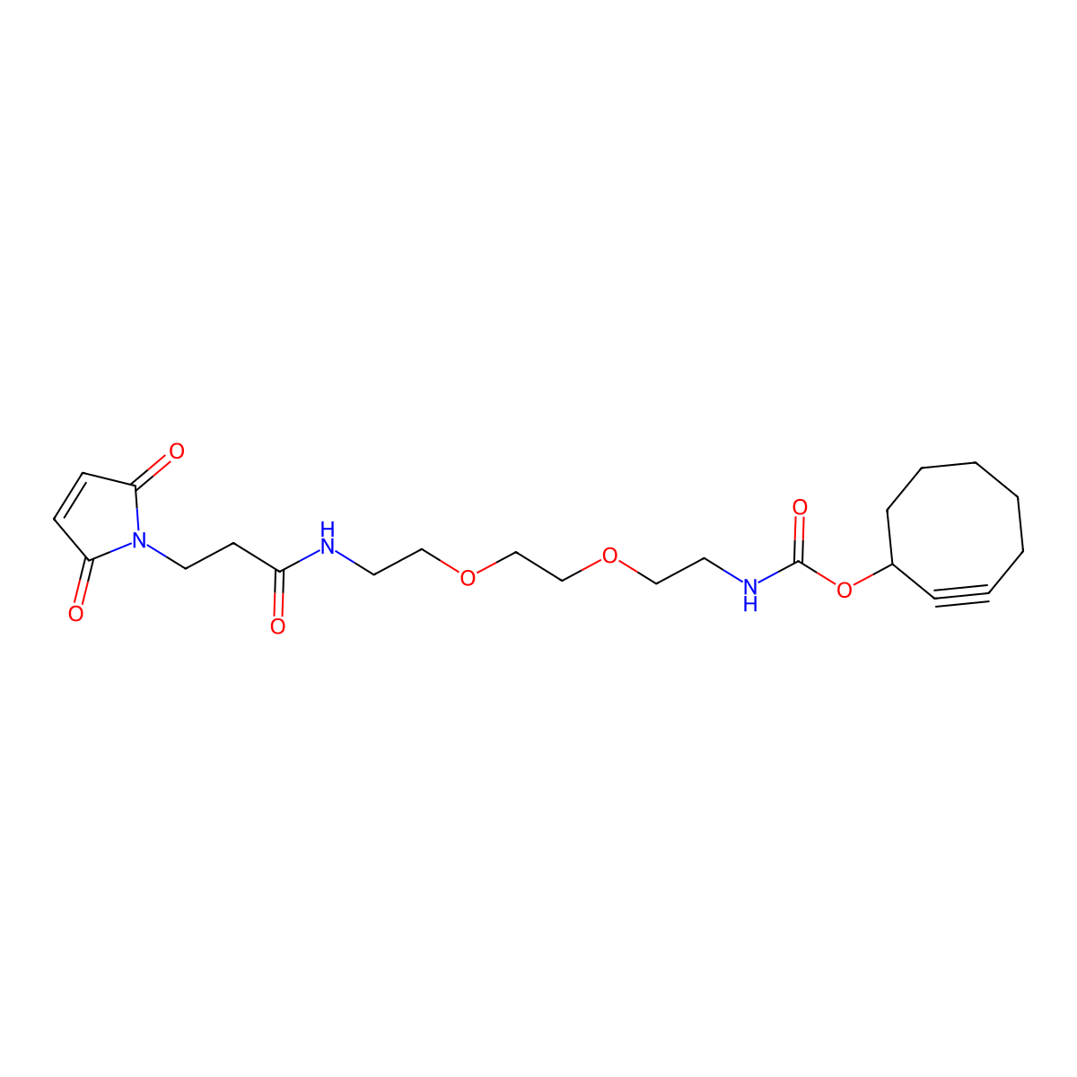 SCO-PEG2-Maleimide molecular structure, CAS 2141976-23-8