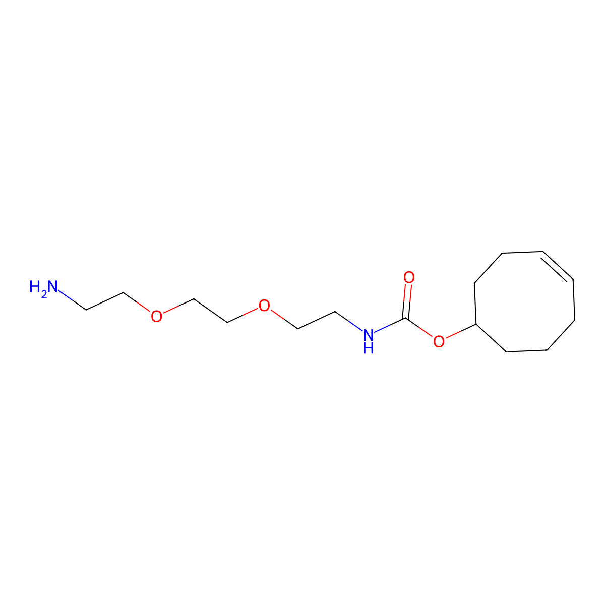 TCO-PEG2-amine molecular structure, CAS 2141981-87-3
