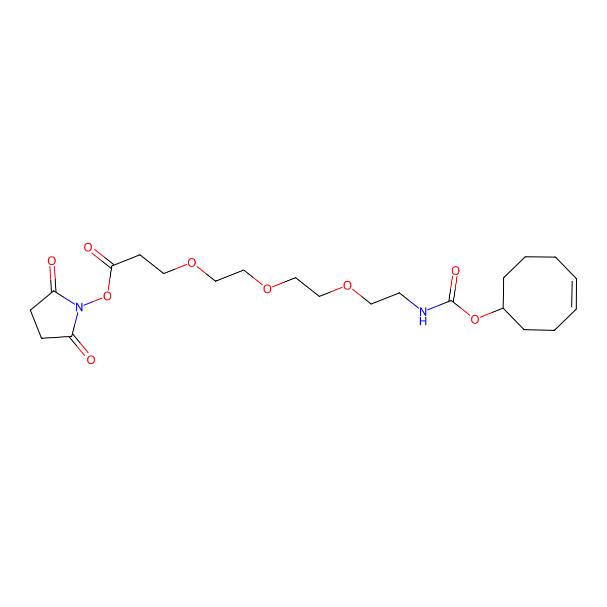 TCO-PEG3-NHS ester molecular structure, CAS 2141981-88-4
