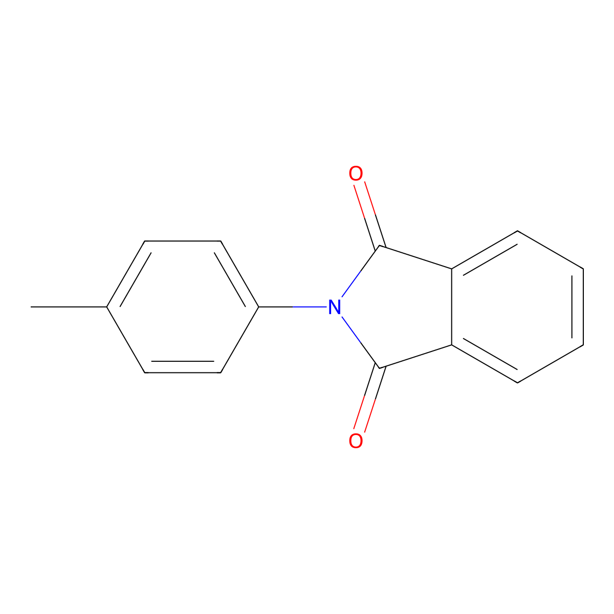 1H-Isoindole-1,3(2H)-dione, 2-(4-methylphenyl)- molecular structure, CAS 2142-03-2