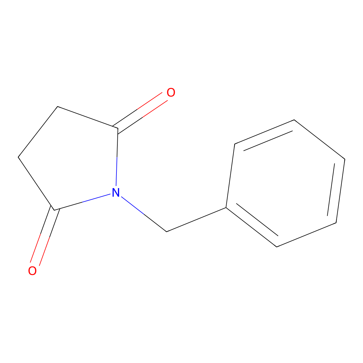 1-(Phenylmethyl)-2,5-pyrrolidinedione molecular structure, CAS 2142-06-5