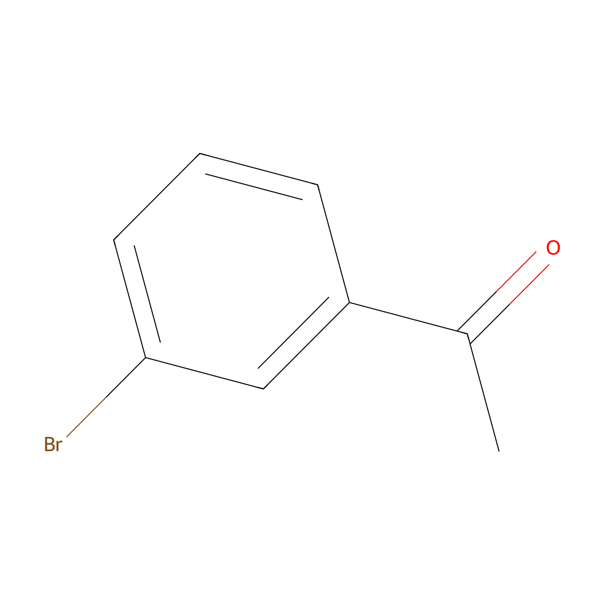 3'-Bromoacetophenone molecular structure, CAS 2142-63-4
