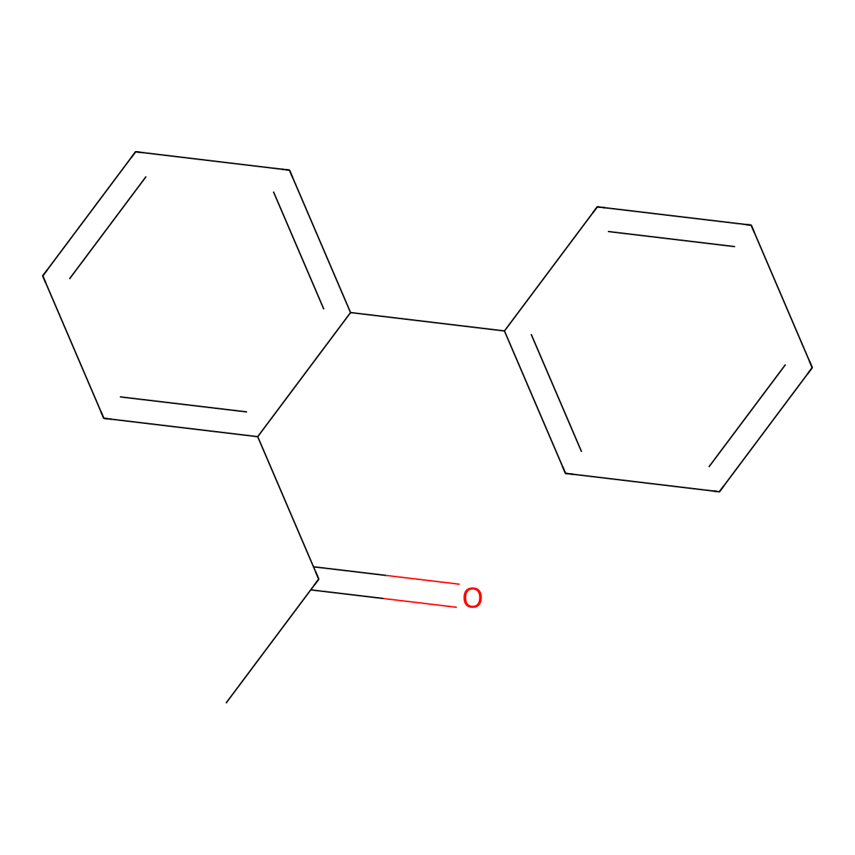 1-((1,1'-Biphenyl)-2-yl)ethan-1-one molecular structure, CAS 2142-66-7