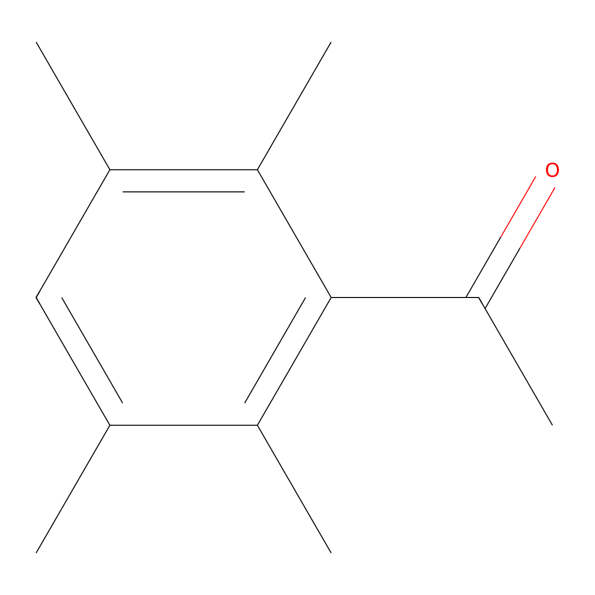 1-(2,3,5,6-Tetramethyl-phenyl)-ethanone molecular structure, CAS 2142-79-2