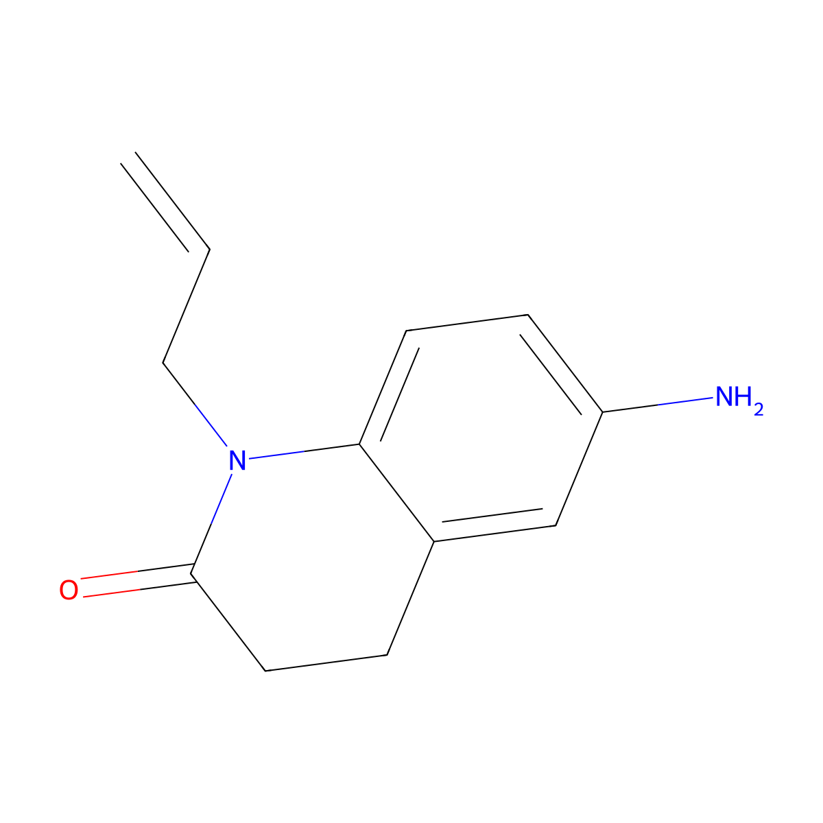 1-Allyl-6-amino-3,4-dihydroquinolin-2(1h)-one molecular structure, CAS 214204-14-5