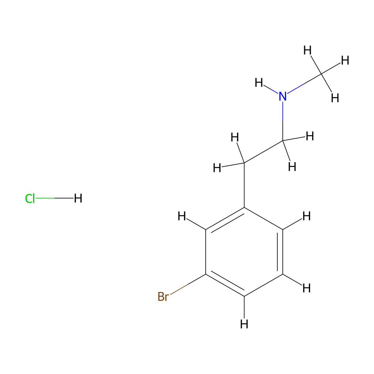 [2-(3-Bromophenyl)ethyl](methyl)amine hydrochloride molecular structure, CAS 214209-94-6