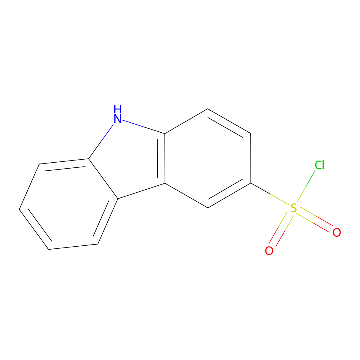9H-Carbazole-3-sulfonyl chloride molecular structure, CAS 21421-43-2
