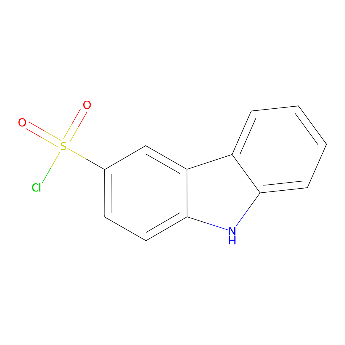 9H-Carbazole-3-sulfonyl chloride molecular structure, CAS 21421-43-2