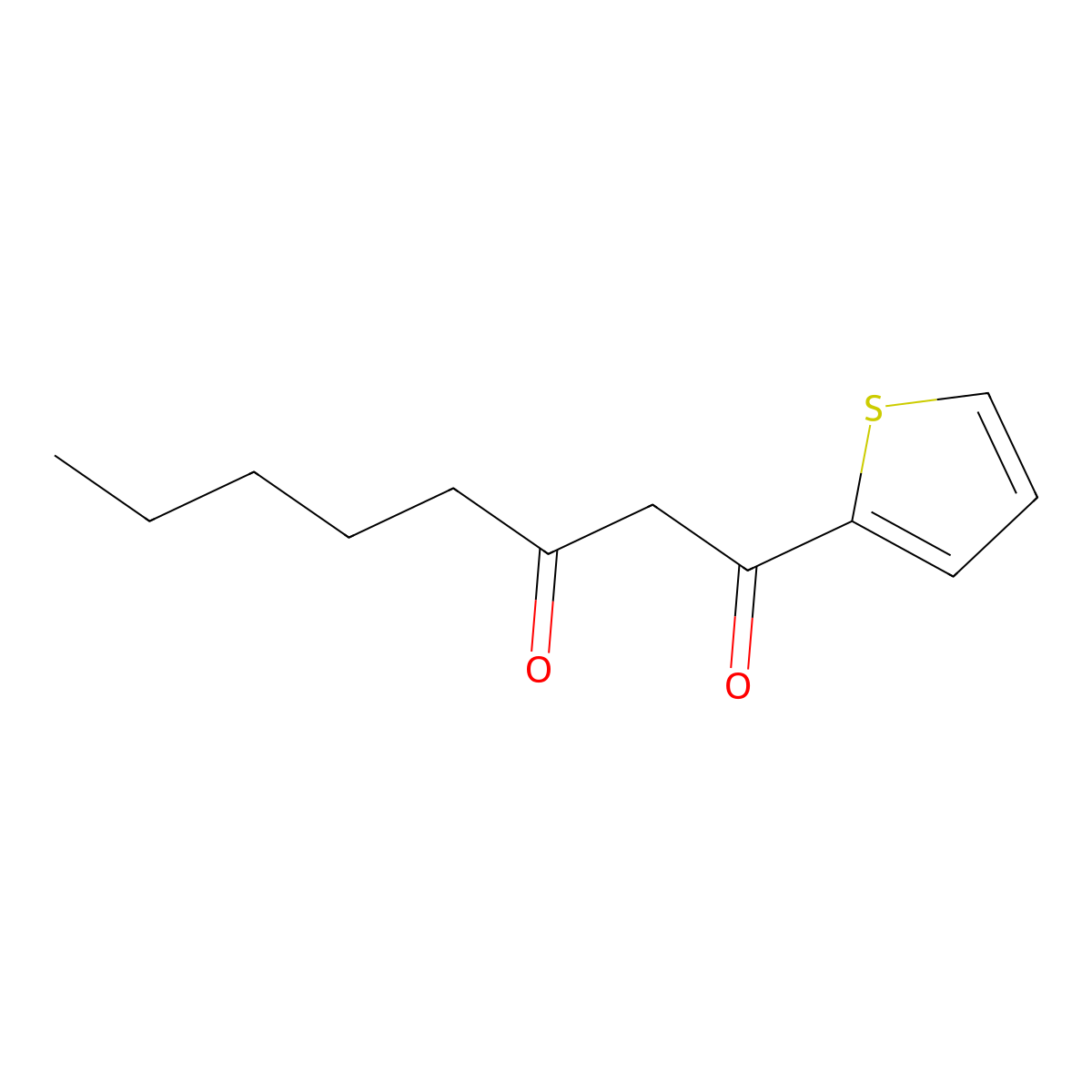 1-(Thiophen-2-yl)octane-1,3-dione molecular structure, CAS 214219-63-3