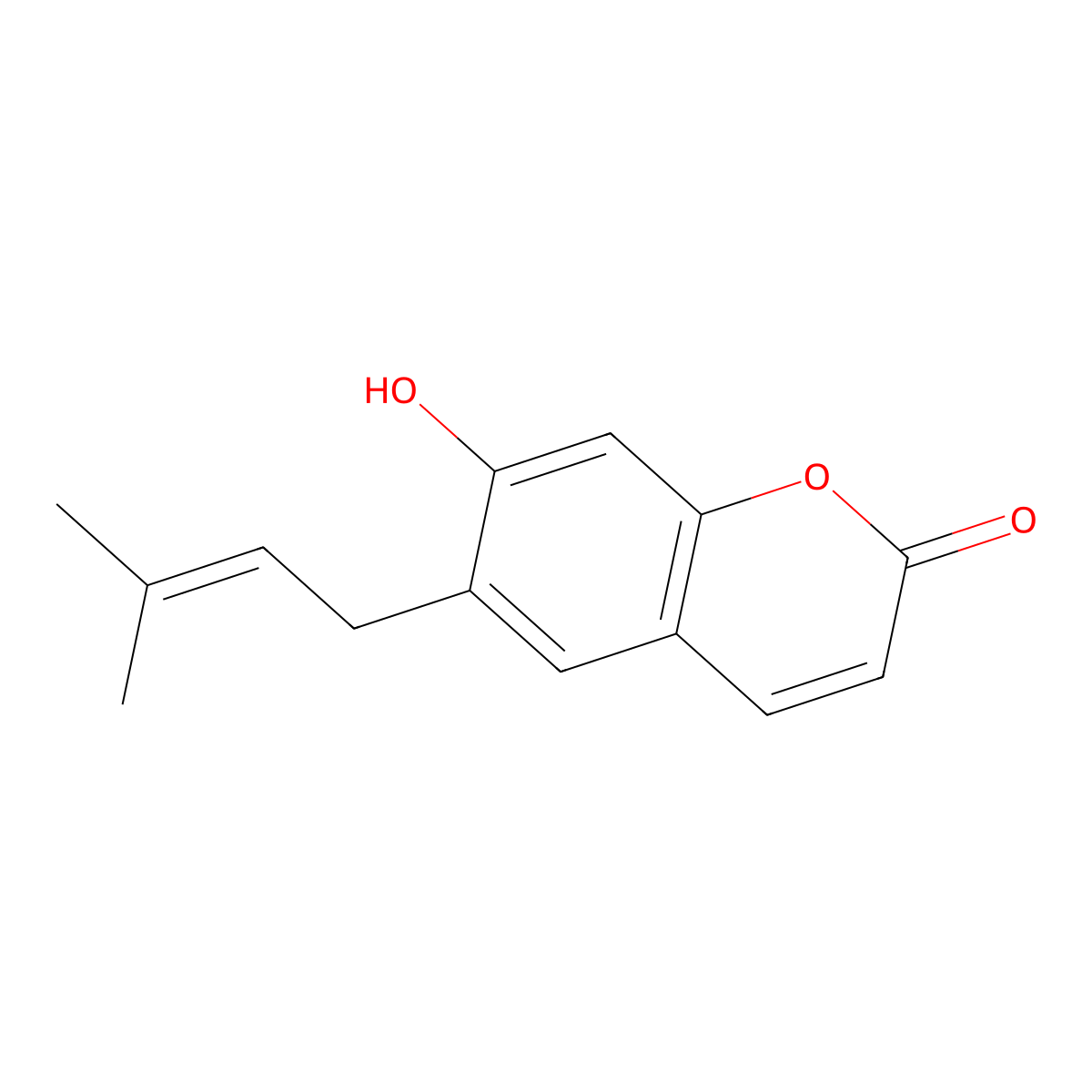 Demethylsuberosin molecular structure, CAS 21422-04-8
