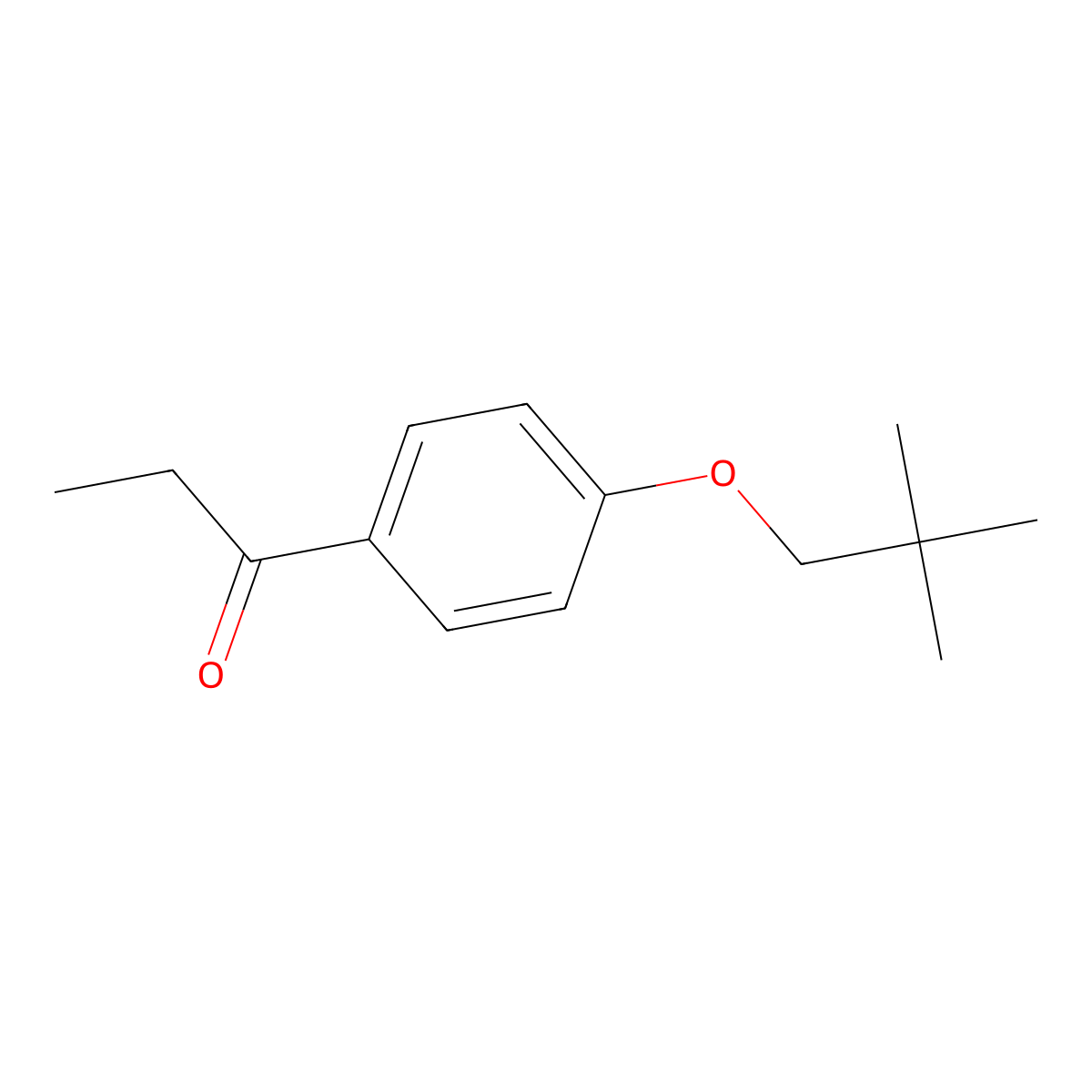 1-[4-(2,2-Dimethylpropoxy)phenyl]-1-propanone molecular structure, CAS 2142292-43-9