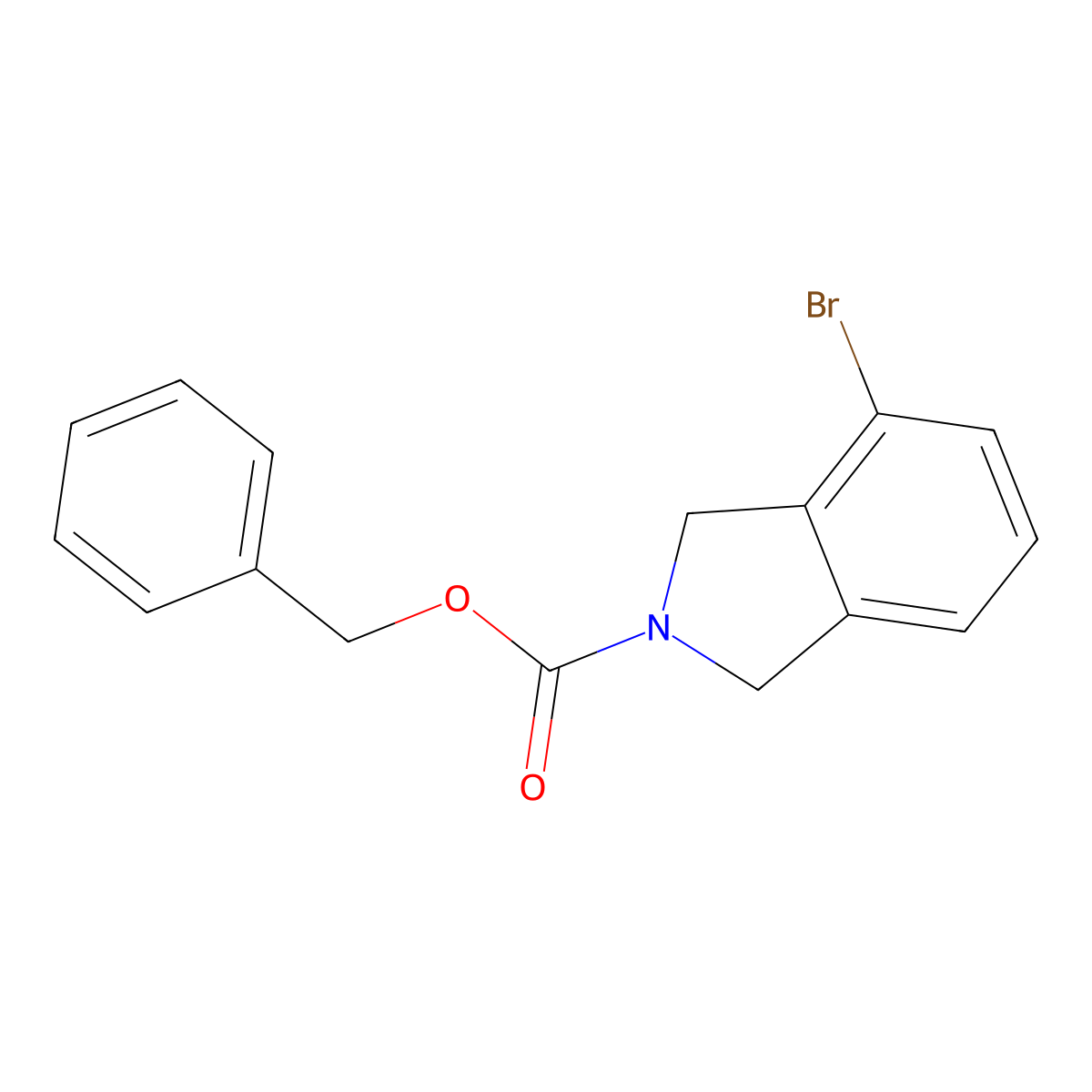 Benzyl 4-bromoisoindoline-2-carboxylate molecular structure, CAS 2142337-44-6
