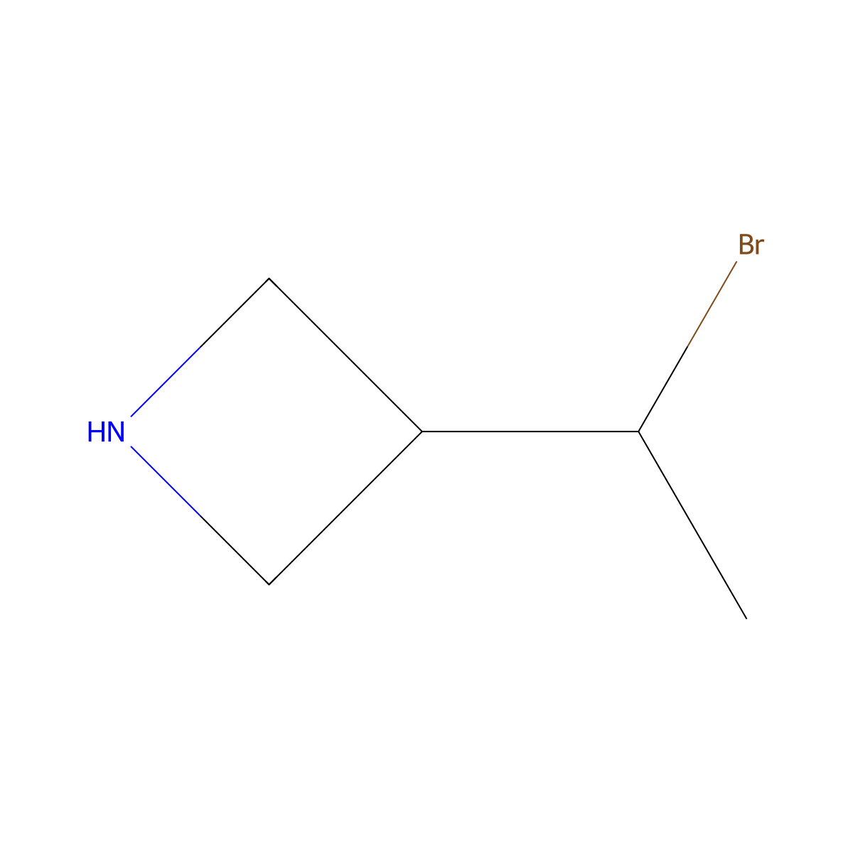 3-(1-Bromoethyl)azetidine molecular structure, CAS 2142484-64-6