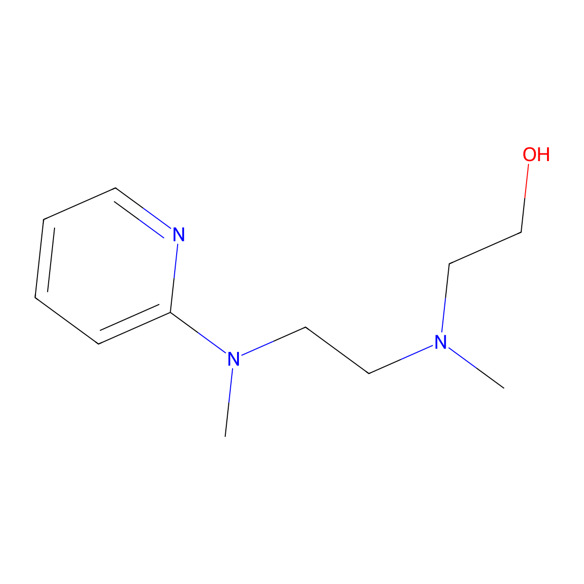 2-(Methyl(2-(methyl(pyridin-2-yl)amino)ethyl)amino)ethan-1-ol molecular structure, CAS 2142519-15-9