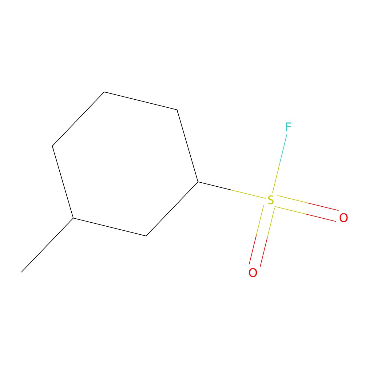 3-Methylcyclohexane-1-sulfonyl fluoride molecular structure, CAS 2142535-91-7