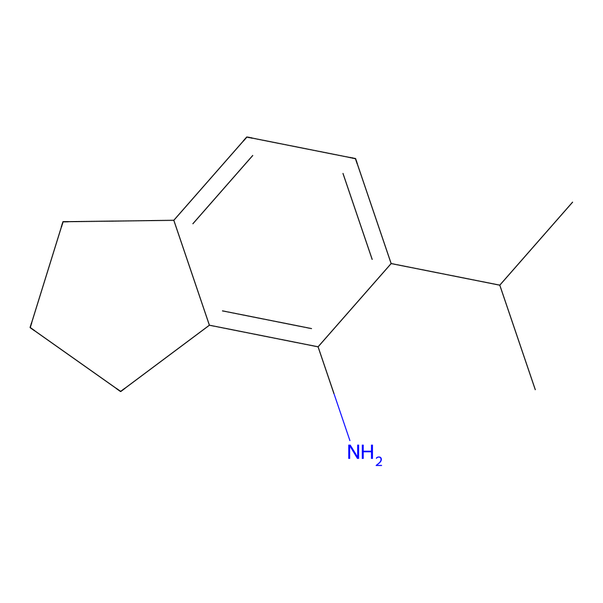 5-Isopropyl-2,3-dihydro-1H-inden-4-amine molecular structure, CAS 2142576-69-8