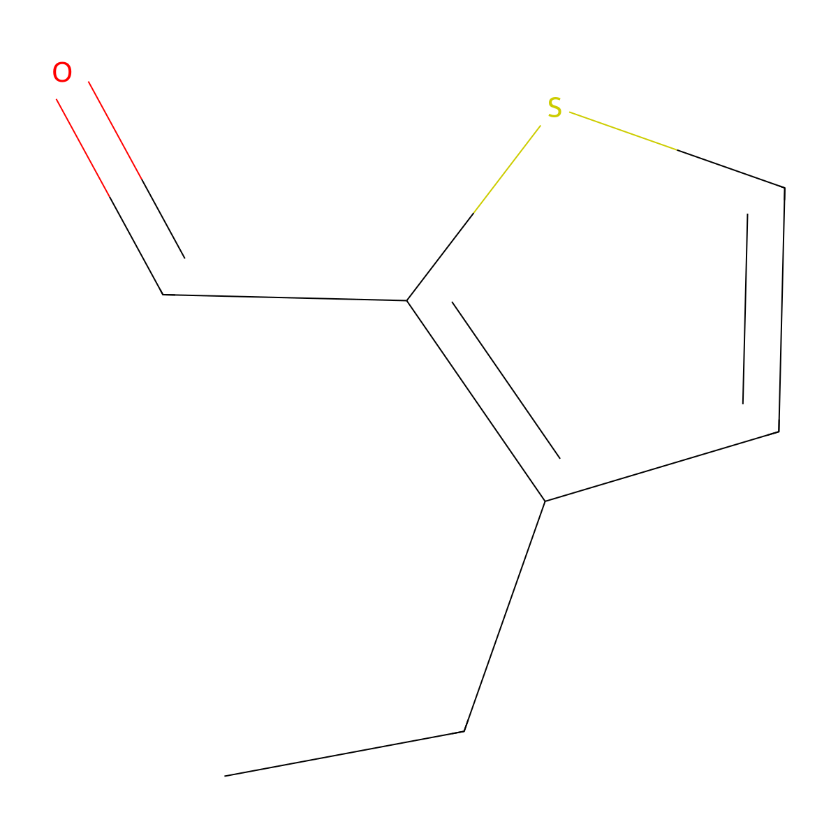 3-Ethylthiophene-2-carbaldehyde molecular structure, CAS 21426-07-3