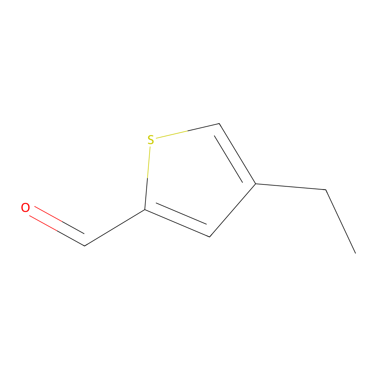 4-Ethylthiophene-2-carbaldehyde molecular structure, CAS 21426-18-6