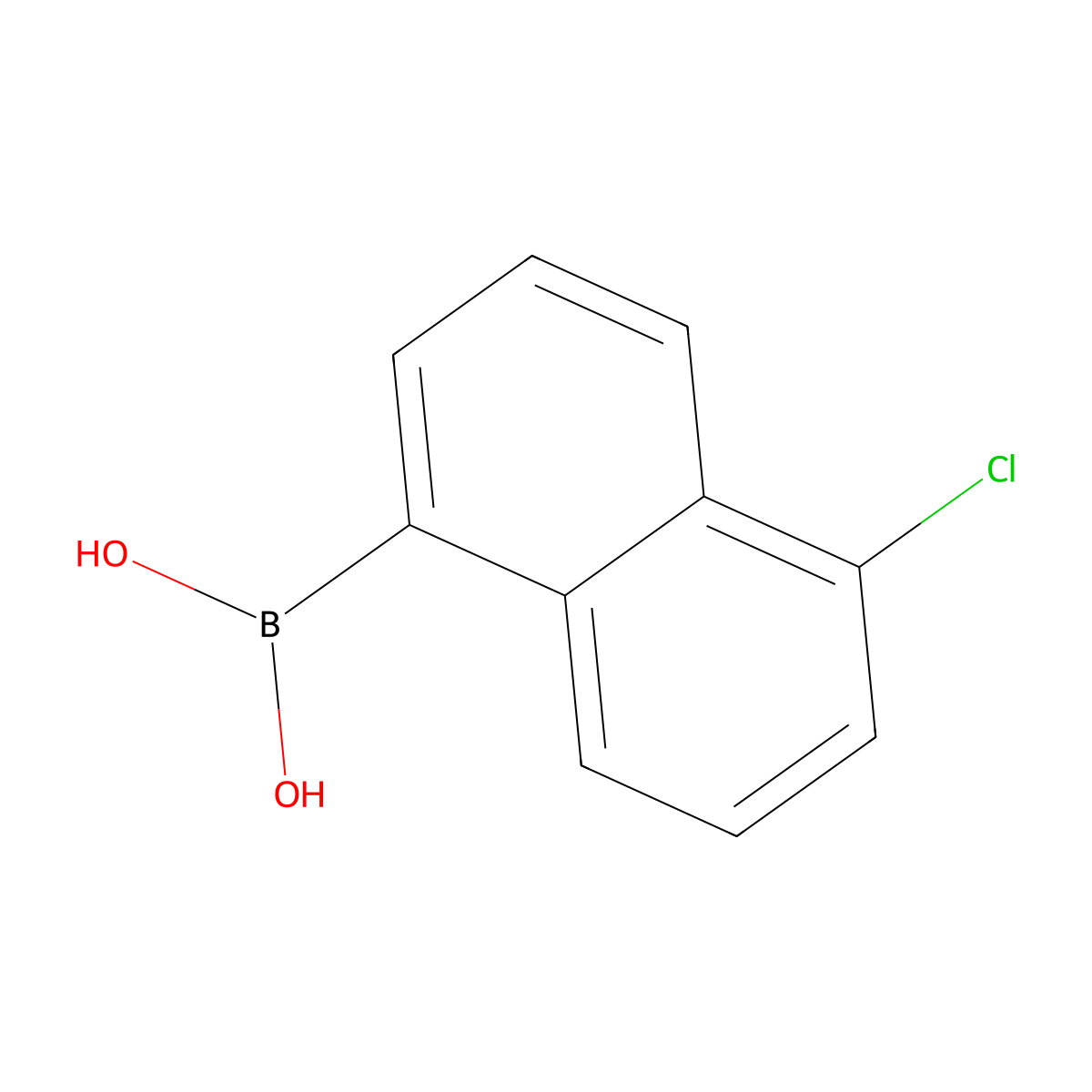 1-Chloronaphthalene-5-boronic acid molecular structure, CAS 2142655-40-9