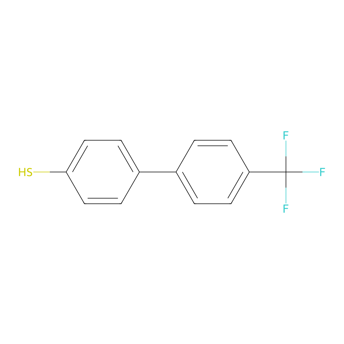 4'-(Trifluoromethyl)-[1,1'-biphenyl]-4-thiol molecular structure, CAS 214267-19-3