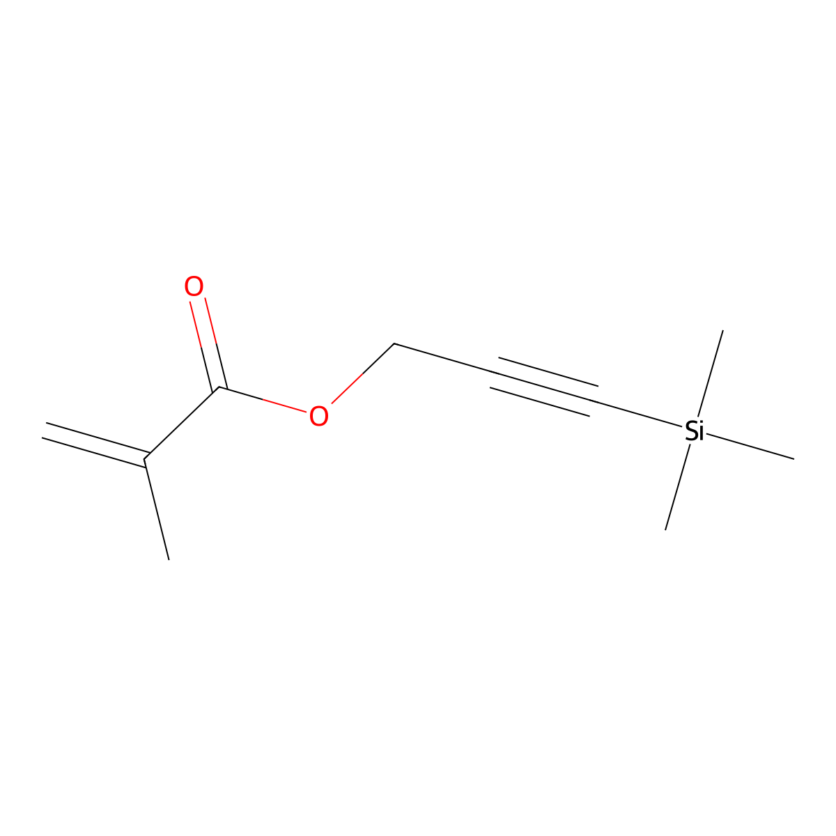 Propargyl methacrylate silyl protected molecular structure, CAS 214268-06-1