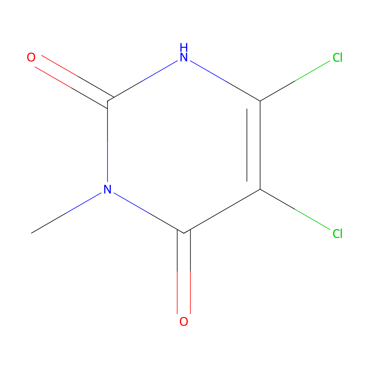 5-Chloro-6-chloro-methyluracil molecular structure, CAS 21428-21-7