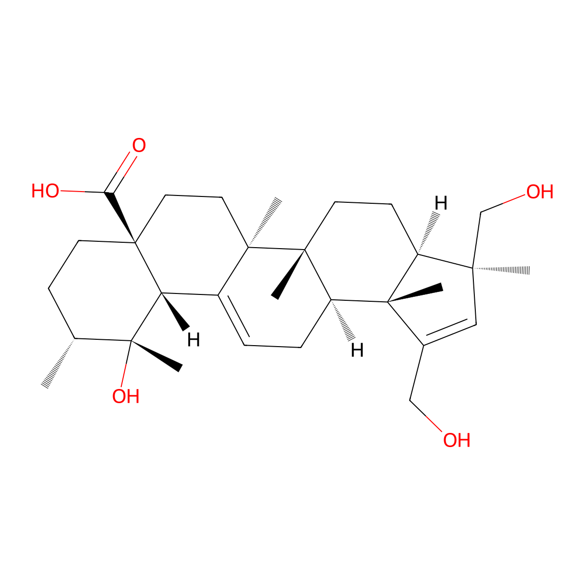 Rosamultic acid molecular structure, CAS 214285-76-4
