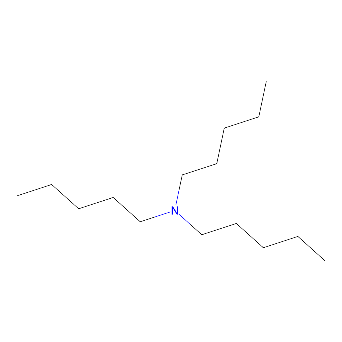 Triamylamine molecular structure, CAS 214290-37-6