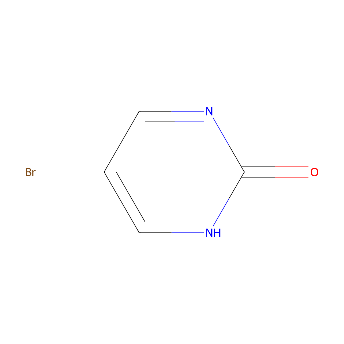 5-Bromo-2(1H)-pyrimidinone molecular structure, CAS 214290-49-0