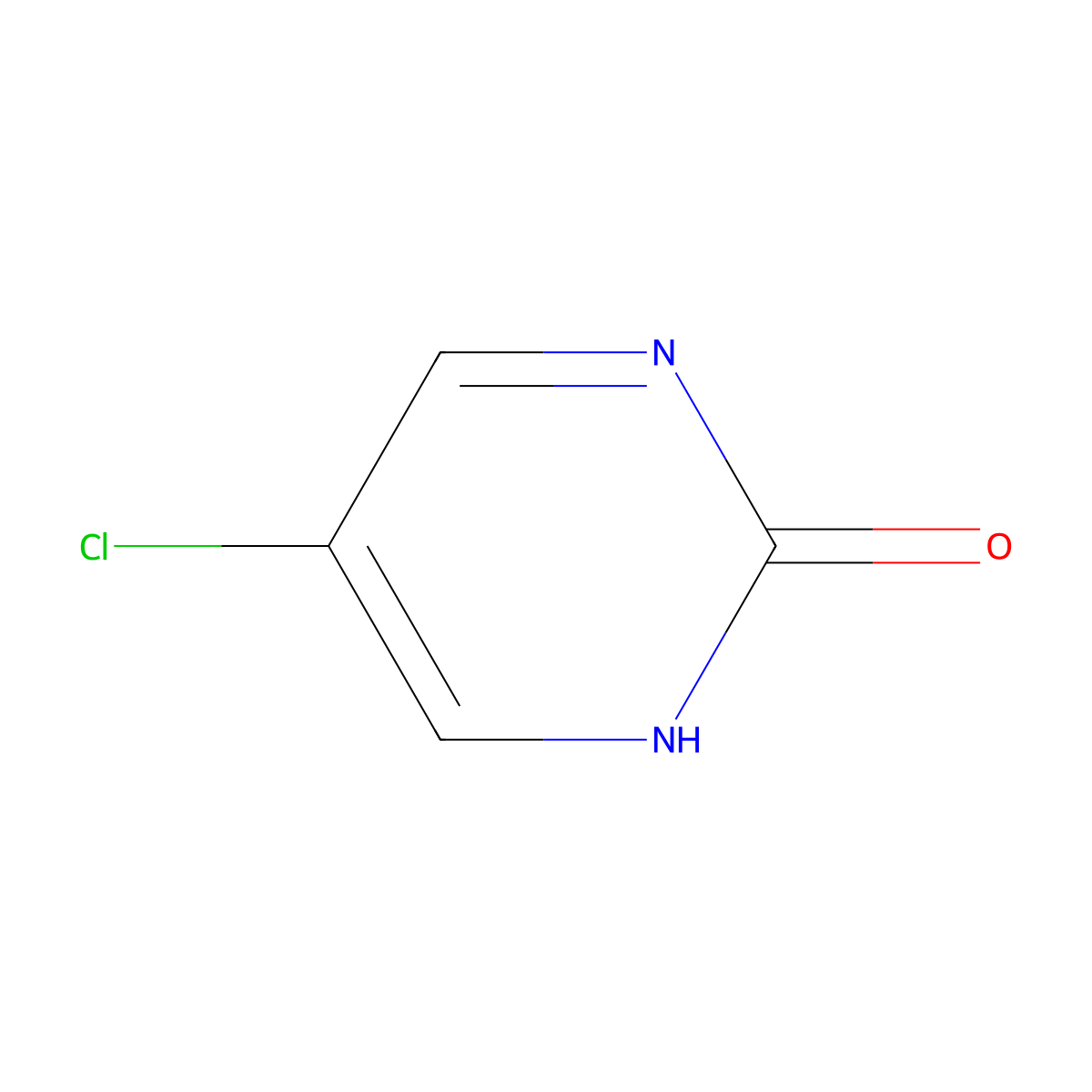 5-Chloro-2(1H)-pyrimidinone molecular structure, CAS 214290-50-3