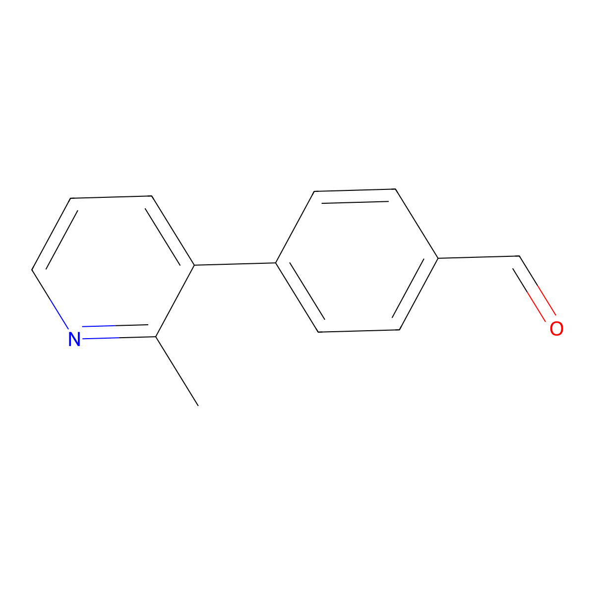 4-(2-Methylpyridin-3-yl)benzaldehyde molecular structure, CAS 2142951-52-6