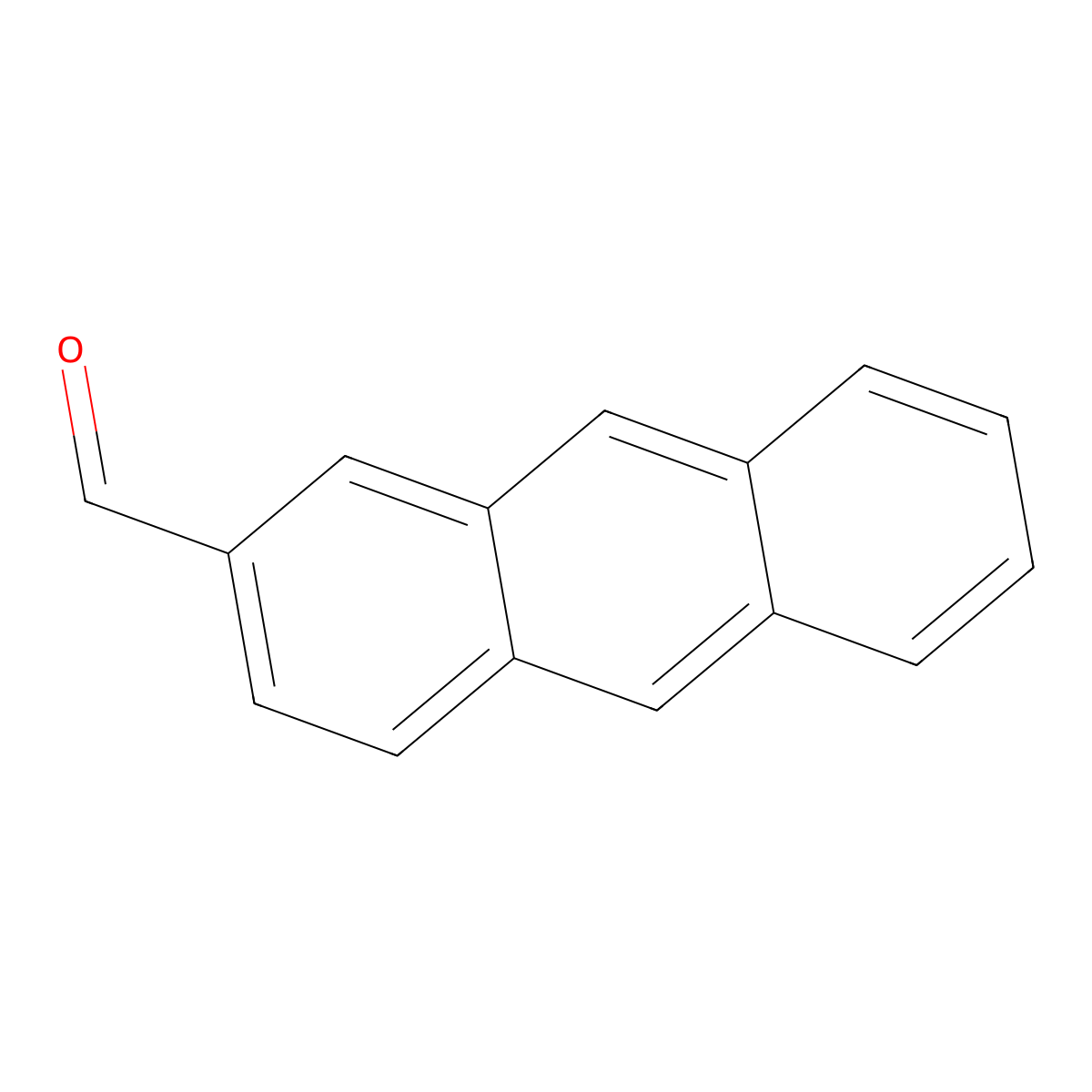 2-Anthracenecarbaldehyde molecular structure, CAS 2143-81-9