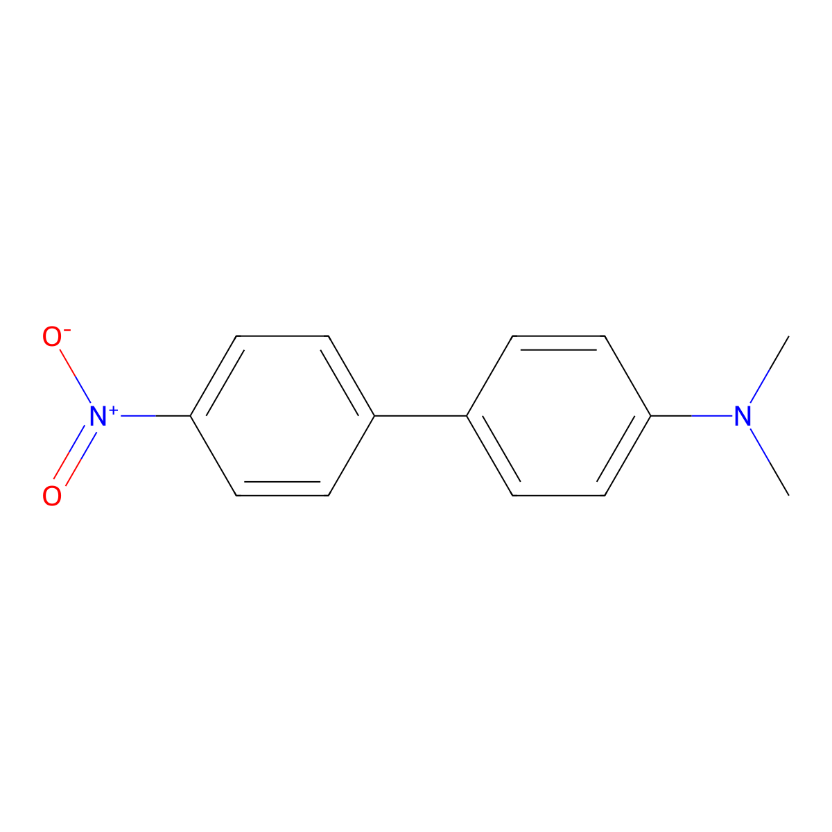 N,N-Dimethyl-4'-nitro(1,1'-biphenyl)-4-amine molecular structure, CAS 2143-87-5