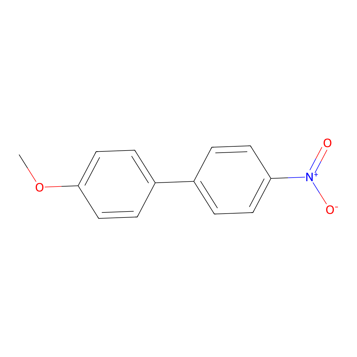 4-Methoxy-4'-nitrobiphenyl molecular structure, CAS 2143-90-0