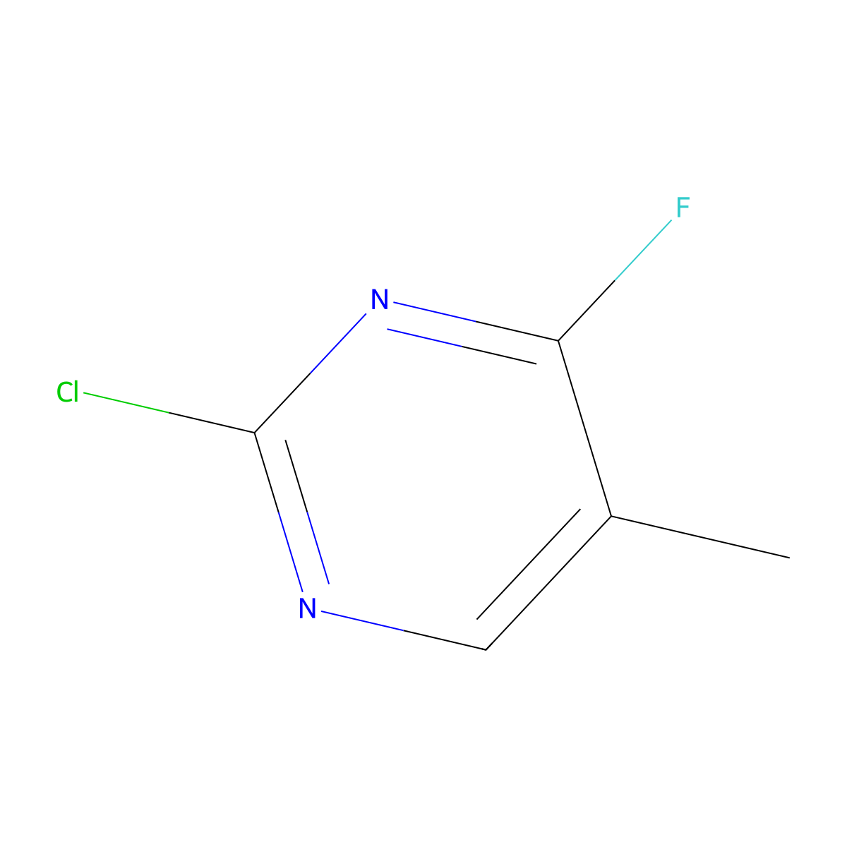 2-Chloro-4-fluoro-5-methylpyrimidine molecular structure, CAS 2143008-67-5