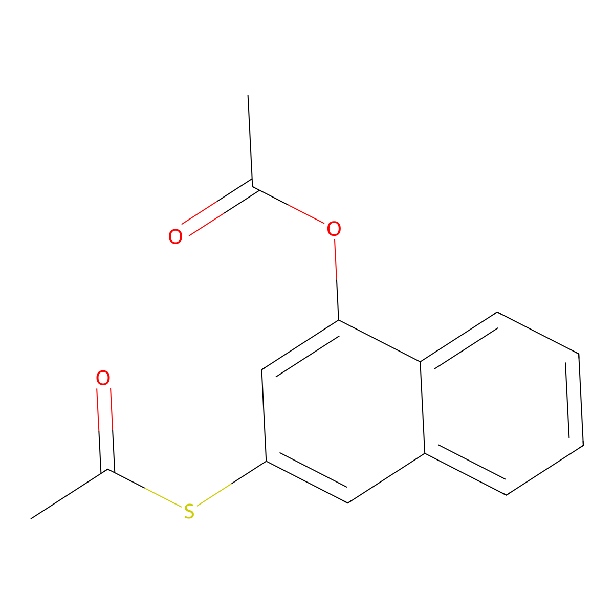 (3-Acetylsulfanyl-1-naphthyl) acetate molecular structure, CAS 2143010-96-0