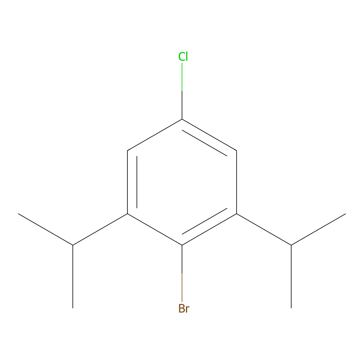 2-Bromo-5-chloro-1,3-diisopropylbenzene molecular structure, CAS 2143028-68-4