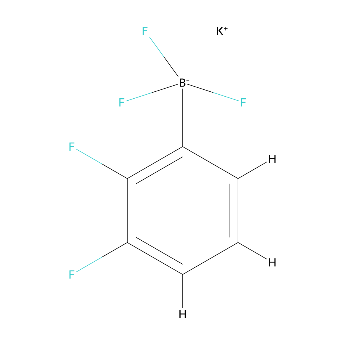 Potassium (2,3-difluorophenyl)trifluoroboranuide molecular structure, CAS 2143077-70-5