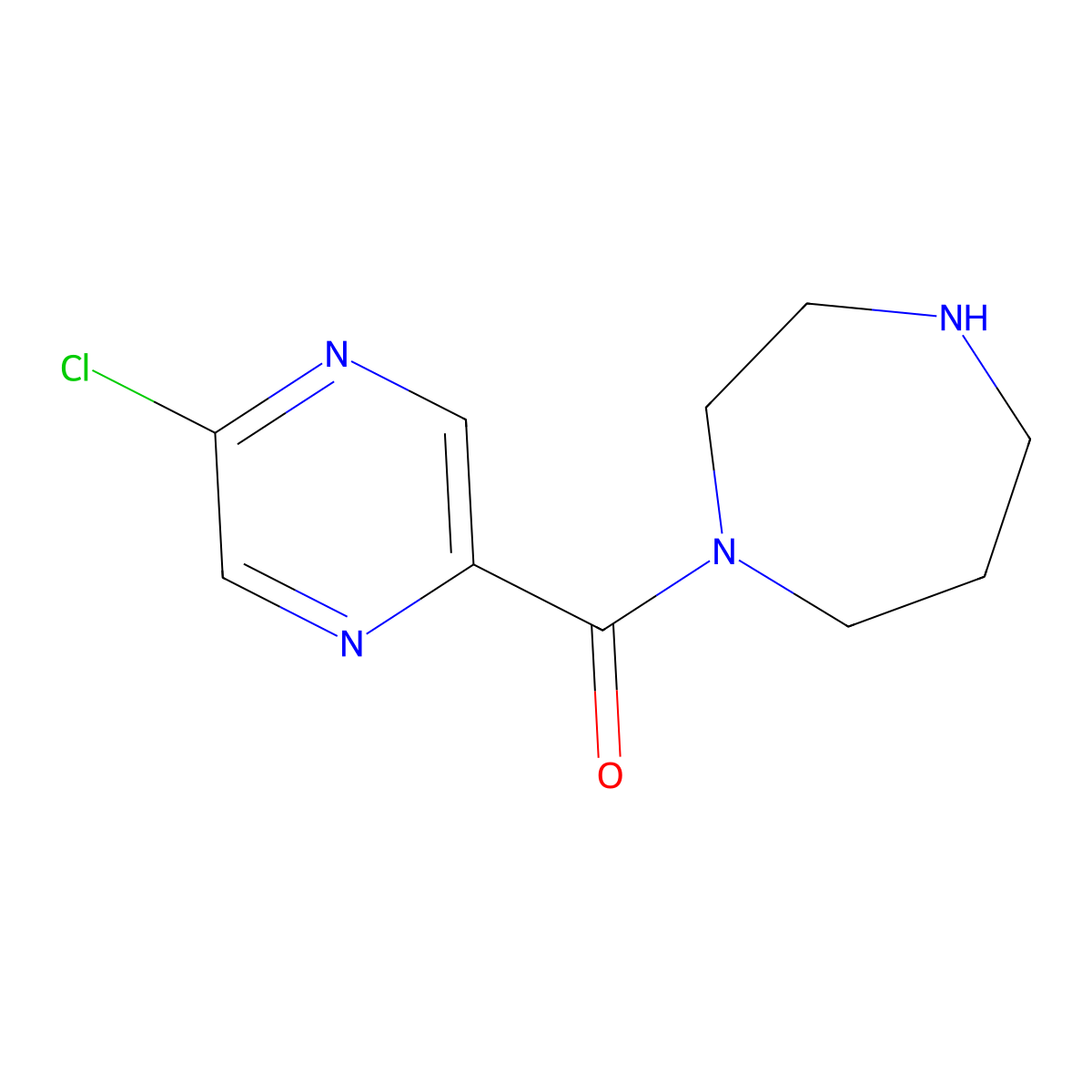 1-(5-Chloropyrazine-2-carbonyl)-1,4-diazepane molecular structure, CAS 2143196-80-7