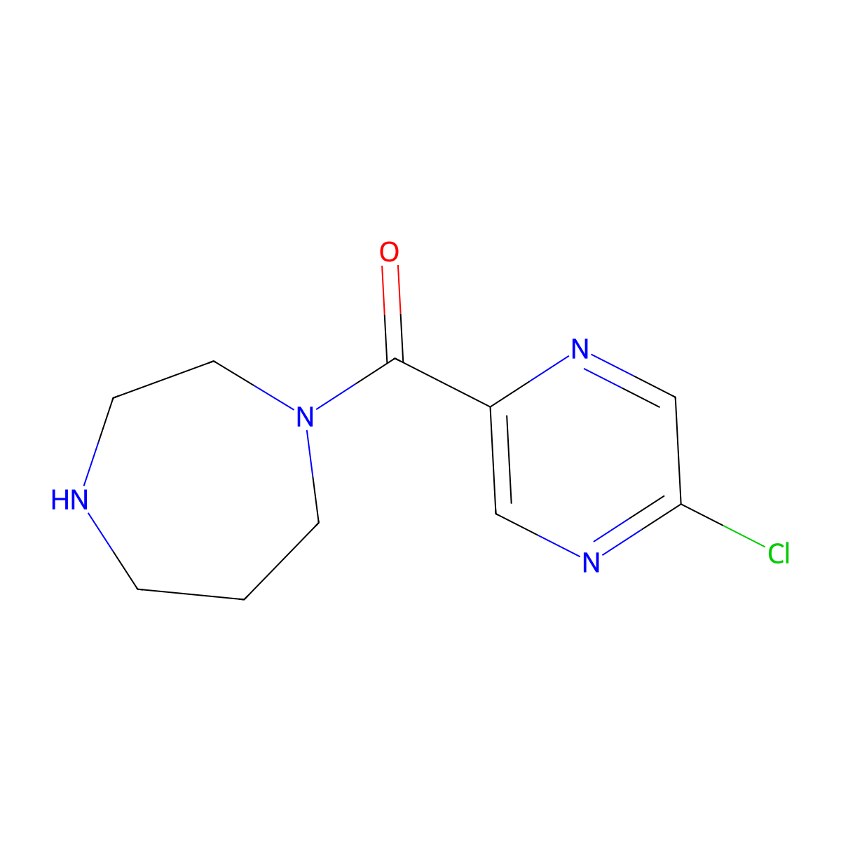 1-(5-Chloropyrazine-2-carbonyl)-1,4-diazepane molecular structure, CAS 2143196-80-7