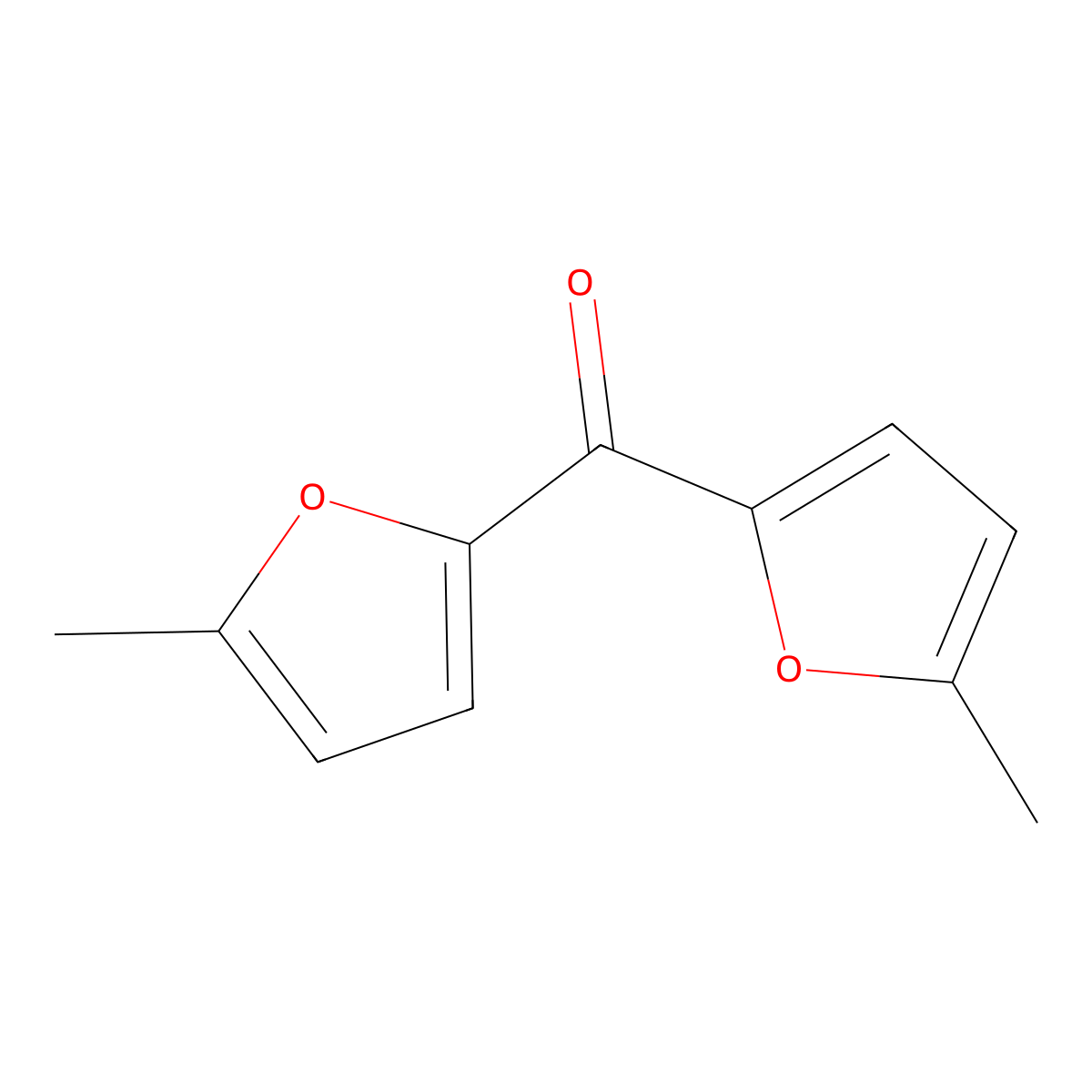 Bis-(5-methyl-furan-2-yl)-methanone molecular structure, CAS 21432-51-9