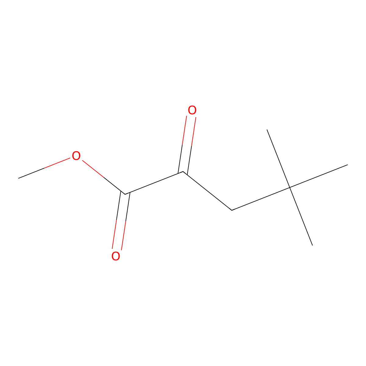 Methyl 4,4-dimethyl-2-oxopentanoate molecular structure, CAS 21433-15-8