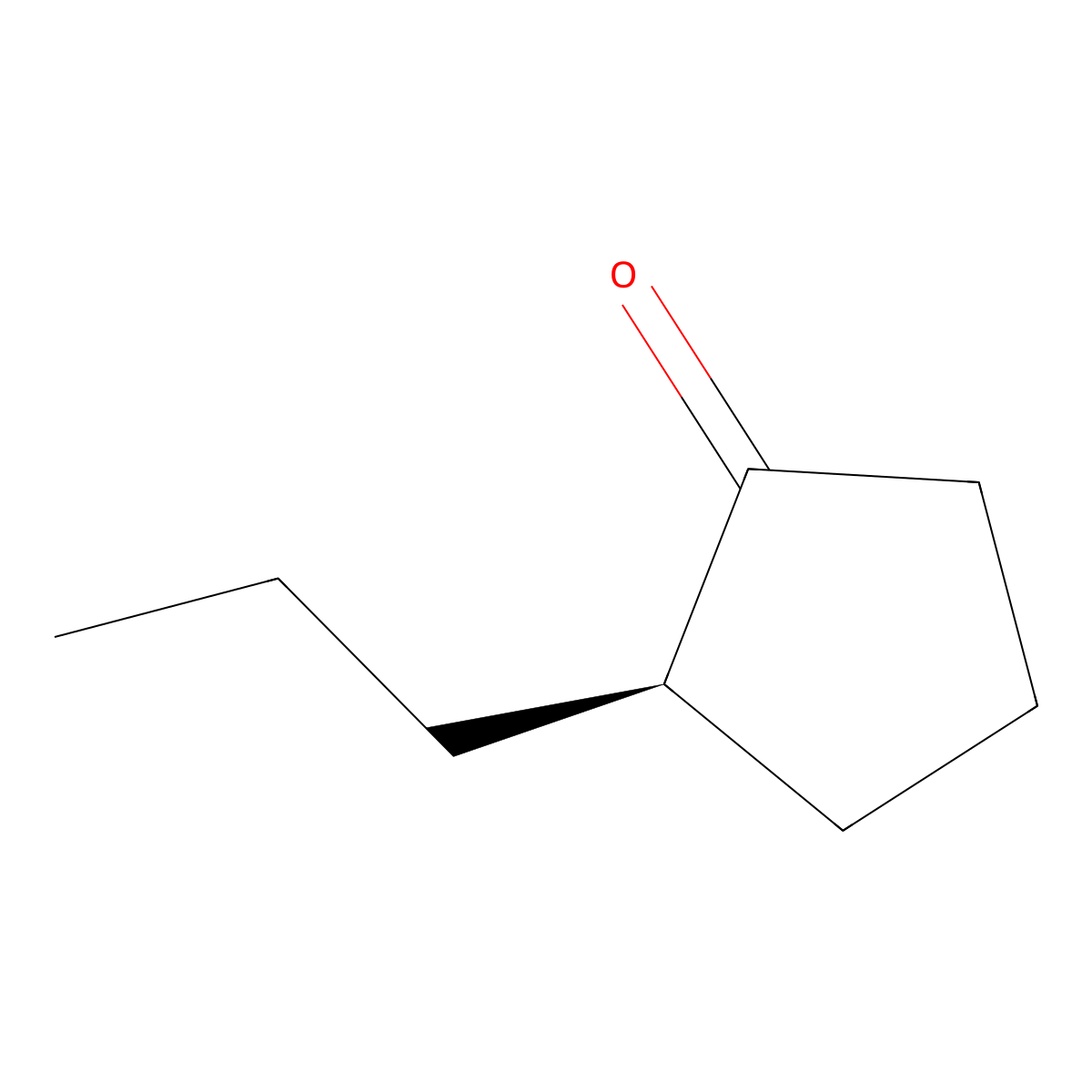 (2R)-2-Propylcyclopentan-1-one molecular structure, CAS 214335-62-3