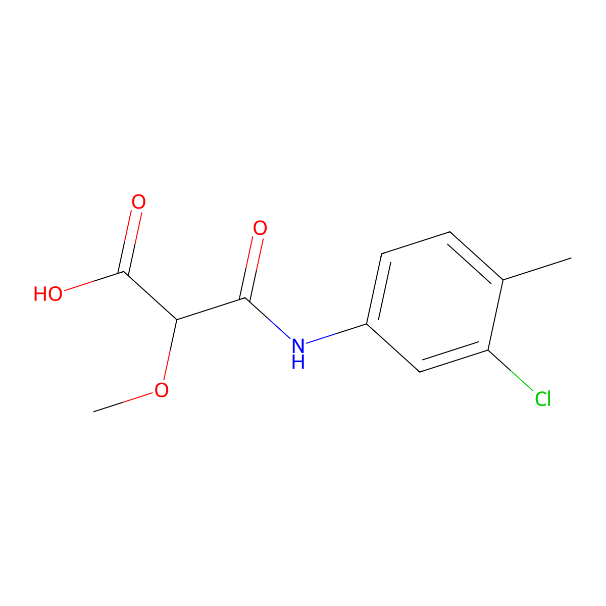 2-[(3-Chloro-4-methylphenyl)carbamoyl]-2-methoxyaceticacid molecular structure, CAS 2143355-54-6