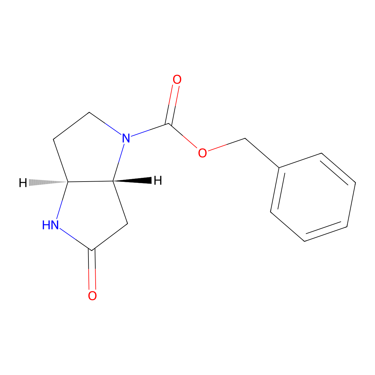 (3aS,6aR)-benzyl 5-oxohexahydropyrrolo[3,2-b]pyrrole-1(2H)-carboxylate molecular structure, CAS 214336-99-9
