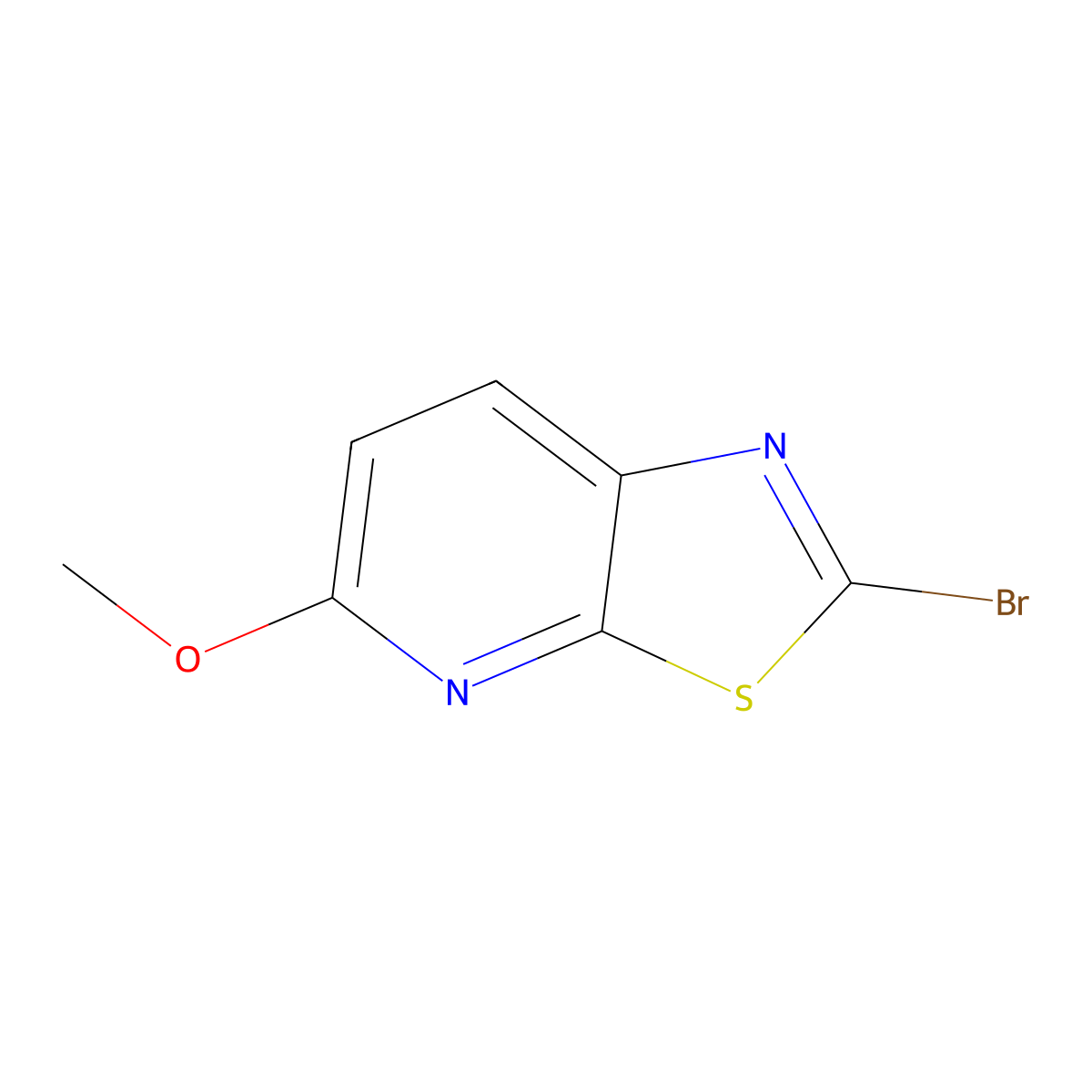 2-Bromo-5-methoxythiazolo[5,4-b]pyridine molecular structure, CAS 214337-35-6